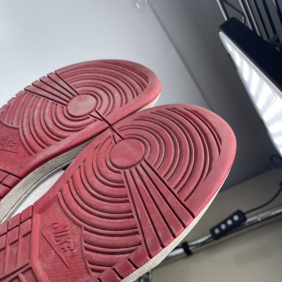 Nike Air Jordan 1 Low White/Black-Varsity Red-White 553558-161 Size 8 - Picture 8 of 16